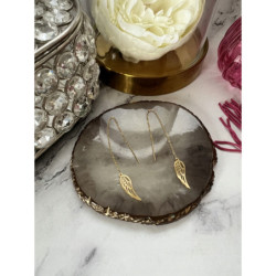 546 Kolczyki przeciągane SKRZYDŁA SKRZYDEŁKA STAL