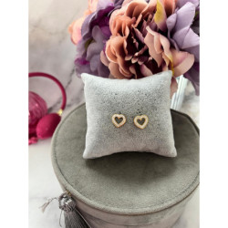 1215 Złote kolczyki wkrętki SERCA SERDUSZKA STAL