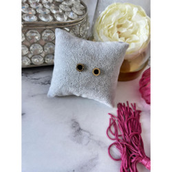 846 Złote kolczyki wkrętki ZEGAR CZARNE OCZKO