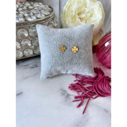 Złote kolczyki wkrętki KONICZYNKA stal 316L