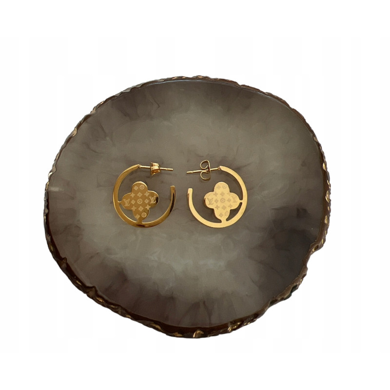 778 Złote kolczyki delikatne NA PREZENT STAL 316L