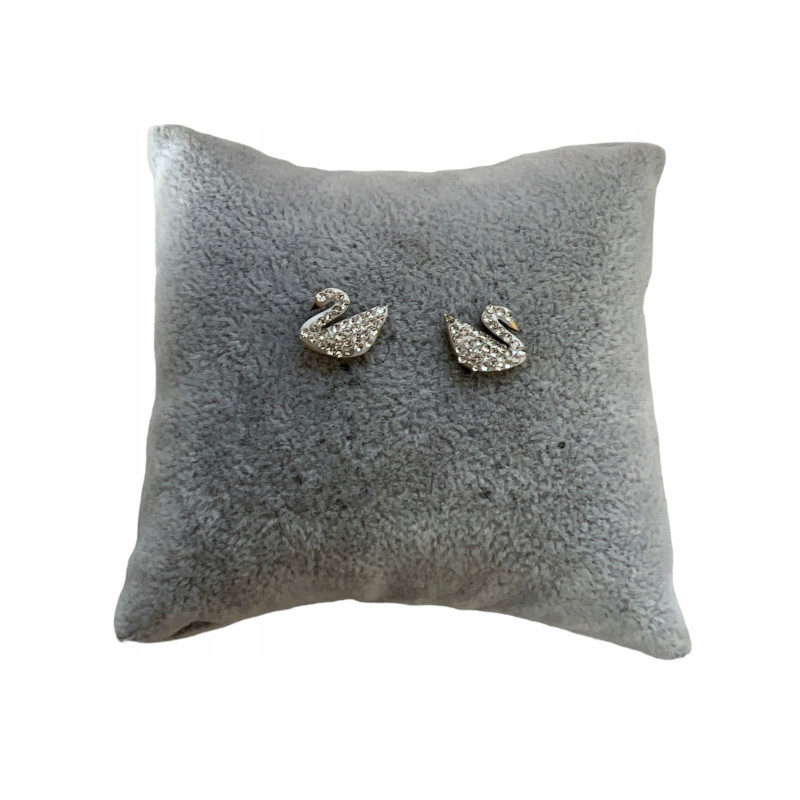 1087 Złote kolczyki delikatne ŁABĘDŹ STAL 316L