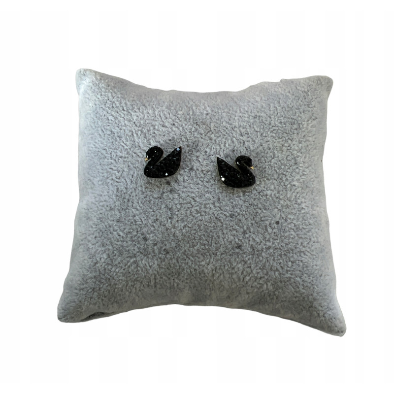 767 Złote kolczyki delikatne ŁABĘDŹ STAL 316L