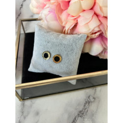 447 Złote kolczyki delikatne NA PREZENT STAL 316L