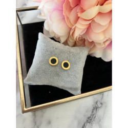 447 Złote kolczyki delikatne NA PREZENT STAL 316L