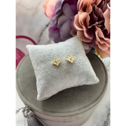 949 Złote kolczyki wkrętki NA PREZENT STAL 316