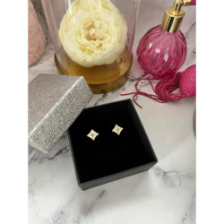 949 Złote kolczyki wkrętki NA PREZENT STAL 316