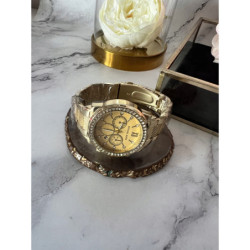 Zegarek złoty NA PREZENT na bransolecie HIT