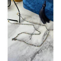 1219 Łańcuszek do okularów KORALIKI STAL 316L