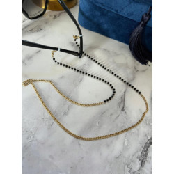 1227 Łańcuszek do okularów KORALIKI STAL 316L