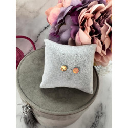 Złote kolczyki wkrętki ŁAPKI PIESKA STAL 316L