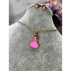 921 Komplet kolczyki i wisiorek KSIĘŻNICZKA ZOSIA