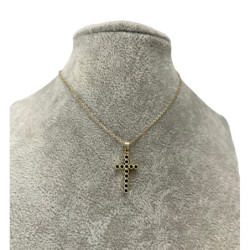 988 Złoty łańcuszek KRZYŻ...