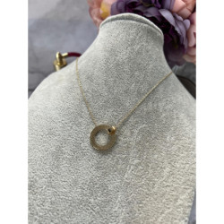 727 Złoty łańcuszek DROGA GRECKA KÓŁKO STAL 316L