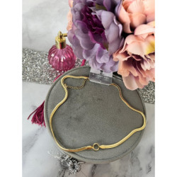 371 Złoty łańcuszek ŻMIJKA BLUEBERRY STAL 316L