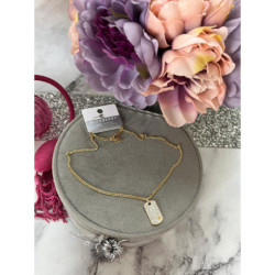 387 Złoty łańcuszek BLUEBERRY NIEŚMIERTELNIK STAL