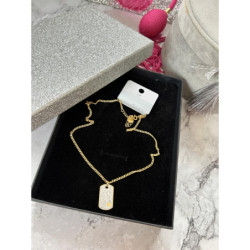 387 Złoty łańcuszek BLUEBERRY NIEŚMIERTELNIK STAL