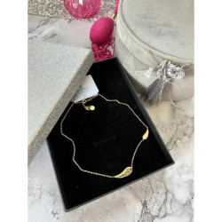 486 Złoty łańcuszek BLUEBERRY SKRZYDŁA STAL 316L