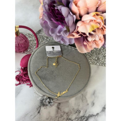 588 Złoty łańcuszek BLUEBERRY MAMA STAL 316L