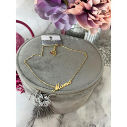 588 Złoty łańcuszek BLUEBERRY MAMA STAL 316L