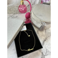 588 Złoty łańcuszek BLUEBERRY MAMA STAL 316L