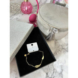 1217 Złota bransoletka BLUEBERRY SKRZYDŁO stal 316