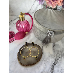 559 Złote kolczyki delikatne NA PREZENT STAL 316L