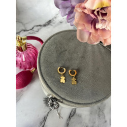 1332 Złote kolczyki delikatne NA PREZENT STAL 316L