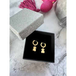 1332 Złote kolczyki delikatne NA PREZENT STAL 316L