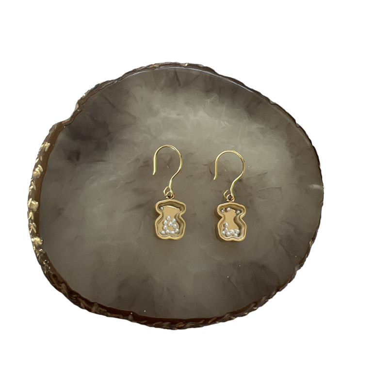 812 Złote kolczyki delikatne NA PREZENT STAL 316L