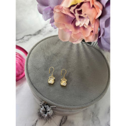 812 Złote kolczyki delikatne NA PREZENT STAL 316L