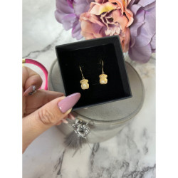 812 Złote kolczyki delikatne NA PREZENT STAL 316L
