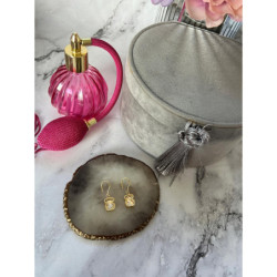 812 Złote kolczyki delikatne NA PREZENT STAL 316L