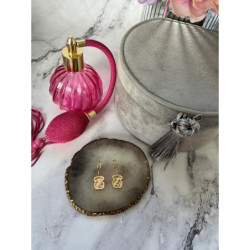 650 Złote kolczyki delikatne NA PREZENT STAL 316L