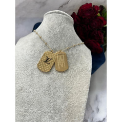 563 Złoty łańcuszek celebrytka NIEŚMIERTELNIK STAL