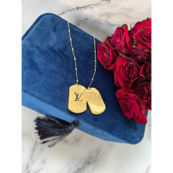 563 Złoty łańcuszek celebrytka NIEŚMIERTELNIK STAL