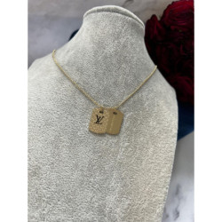 176 Złoty łańcuszek celebrytka NIEŚMIERTELNIK STAL