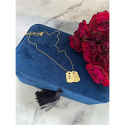 176 Złoty łańcuszek celebrytka NIEŚMIERTELNIK STAL