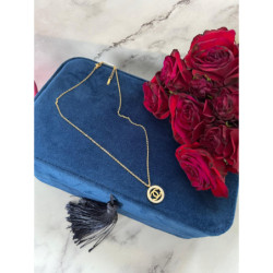 1127 Złoty łańcuszek celebrytka NA PREZENT STAL