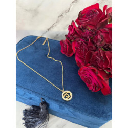 1127 Złoty łańcuszek celebrytka NA PREZENT STAL