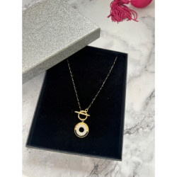 981 Naszyjnik różaniec KORALIKI KÓŁKO STAL 316L