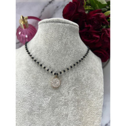 561 Naszyjnik różaniec KORALIKI KÓŁKO STAL 316L