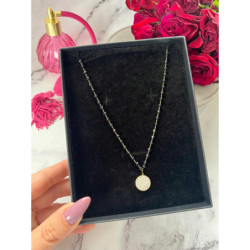 561 Naszyjnik różaniec KORALIKI KÓŁKO STAL 316L