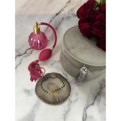 928 Bransoletka różaniec SKRZYDŁO KORALIKI STAL