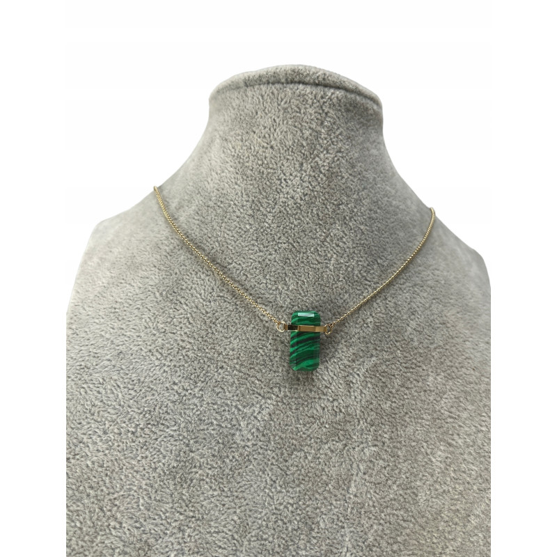 1099Złoty naszyjnik KAMIEŃ SOPELEK AMULET TALIZMAN