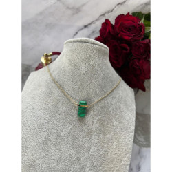 1099Złoty naszyjnik KAMIEŃ SOPELEK AMULET TALIZMAN