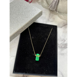 1099Złoty naszyjnik KAMIEŃ SOPELEK AMULET TALIZMAN