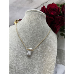 291 Złoty naszyjnik KAMIEŃ SOPELEK AMULET TALIZMAN