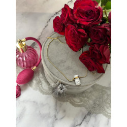 291 Złoty naszyjnik KAMIEŃ SOPELEK AMULET TALIZMAN