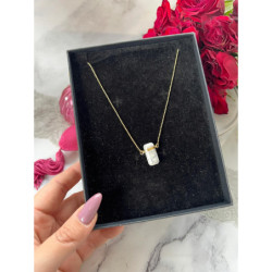 291 Złoty naszyjnik KAMIEŃ SOPELEK AMULET TALIZMAN